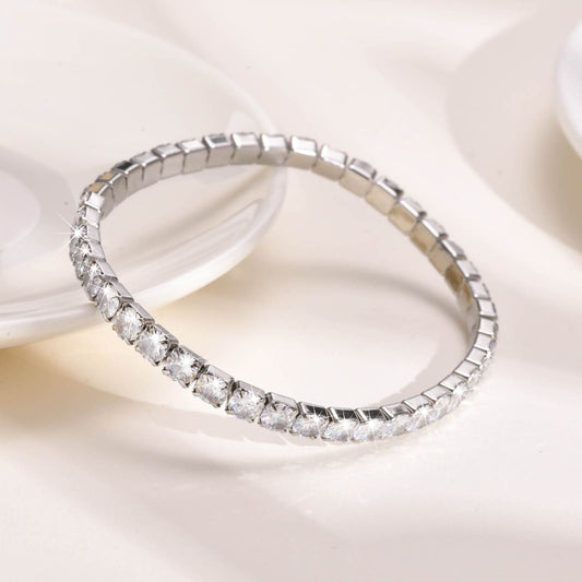 Silver & Diamond Bracelet